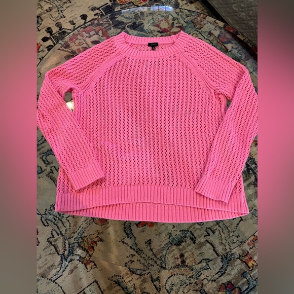 TALBOTS OPEN KNIT COTTON SWEATER SZ XL - Picture 3 of 8